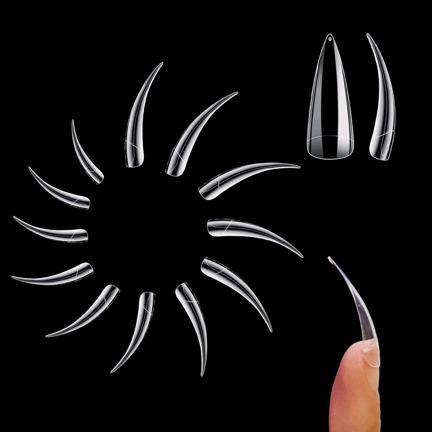 Halloween Long Eagle Claw Clear