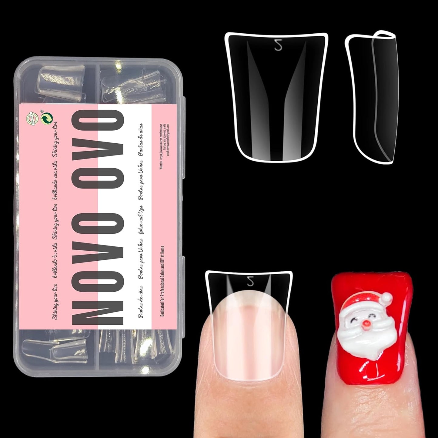 Full Cover Duck Nails Extra Short