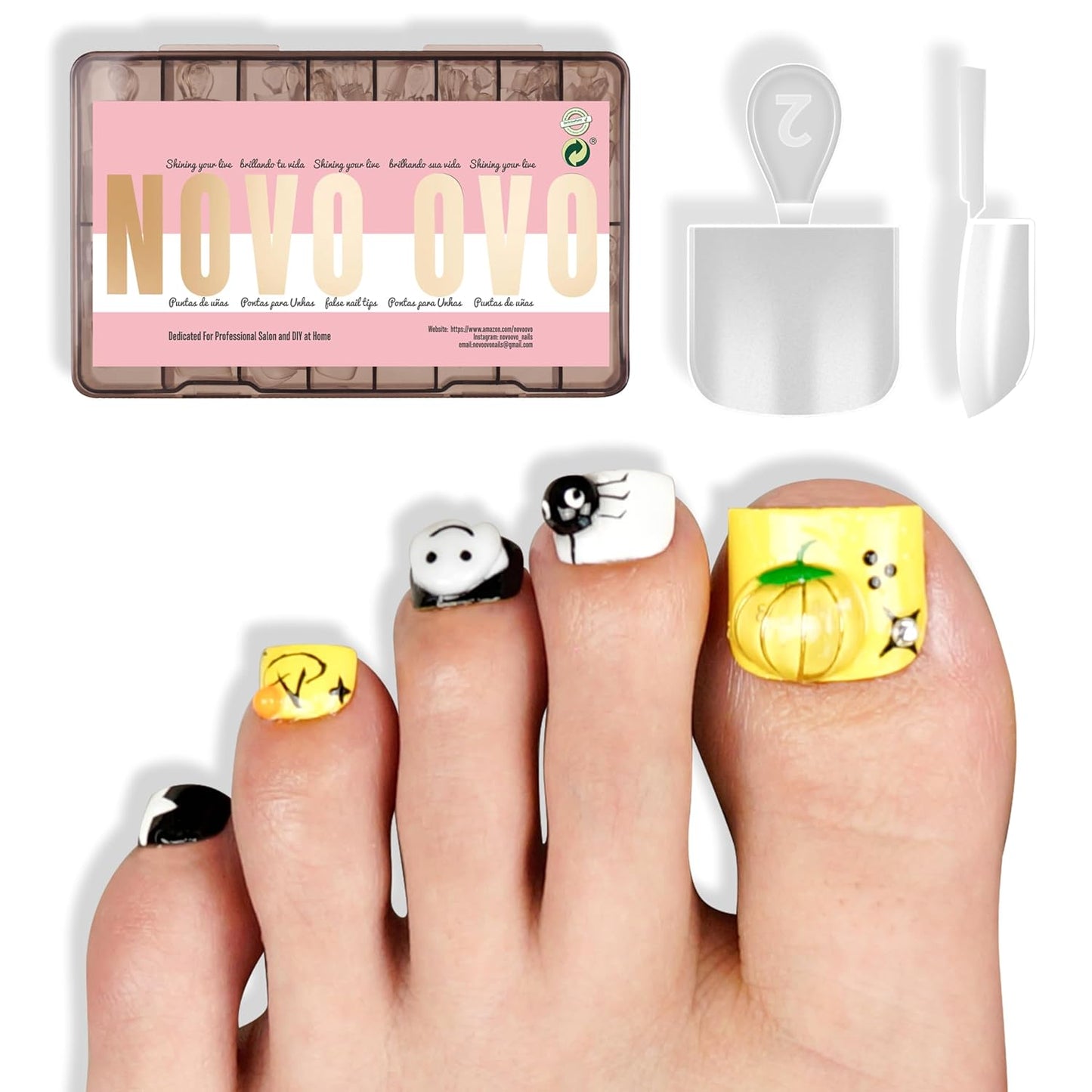 Extra Short Sharp Square Toe Nail Tips