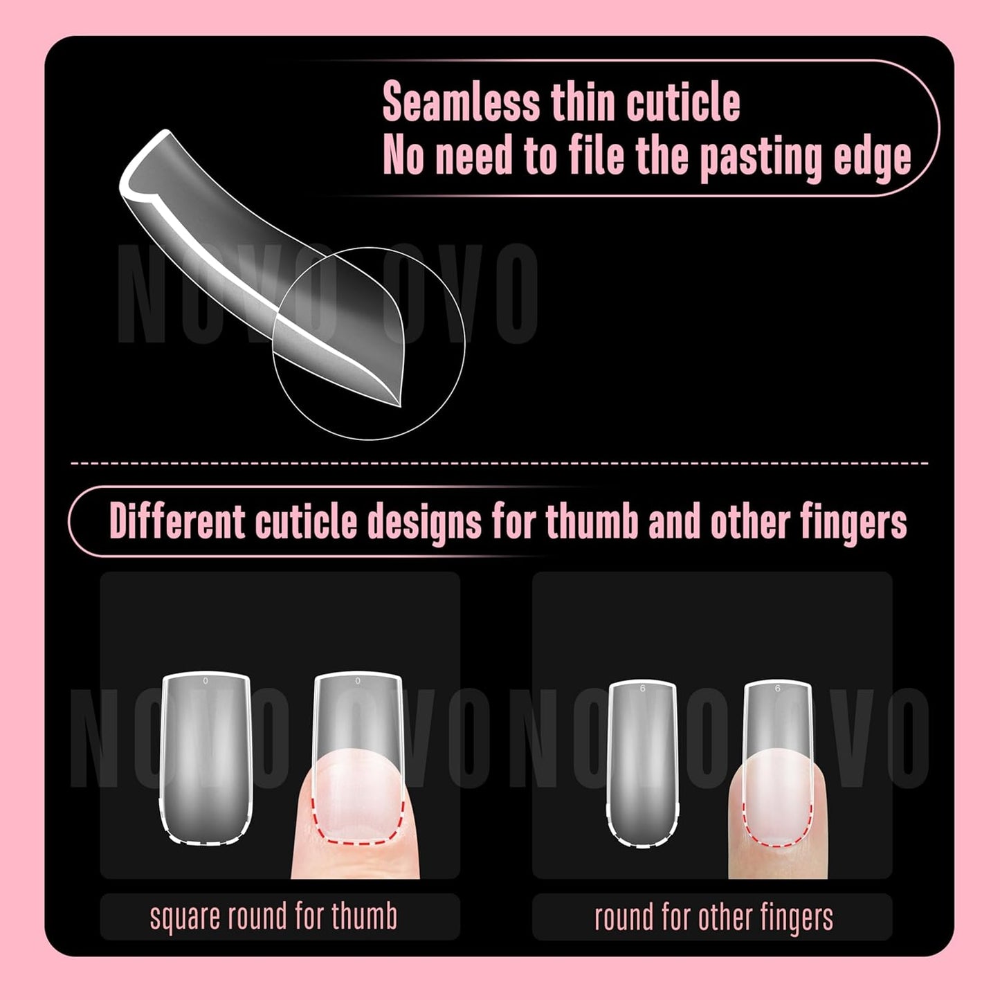 M Curved Square Nail Tip