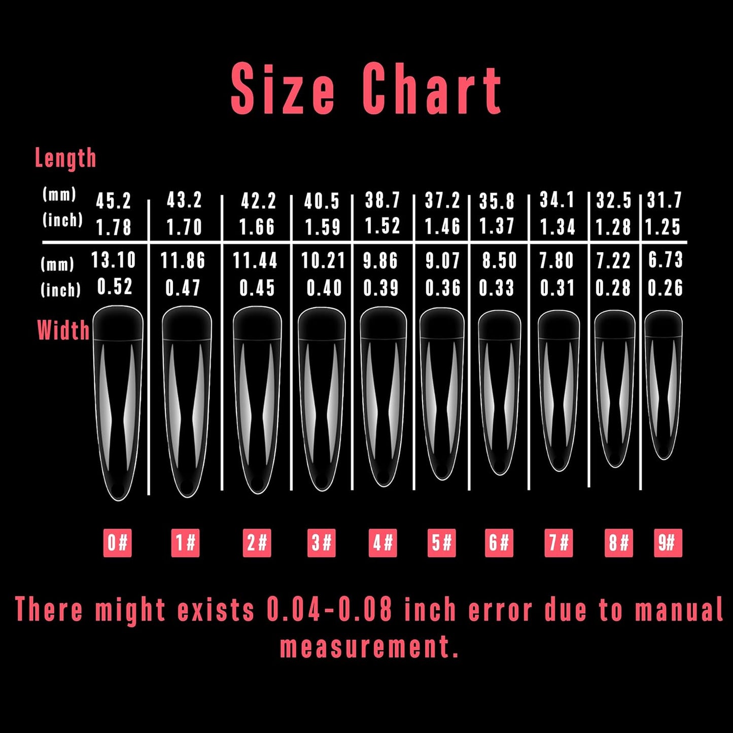 Halloween Clear Queen Curved Stiletto Nail Tips