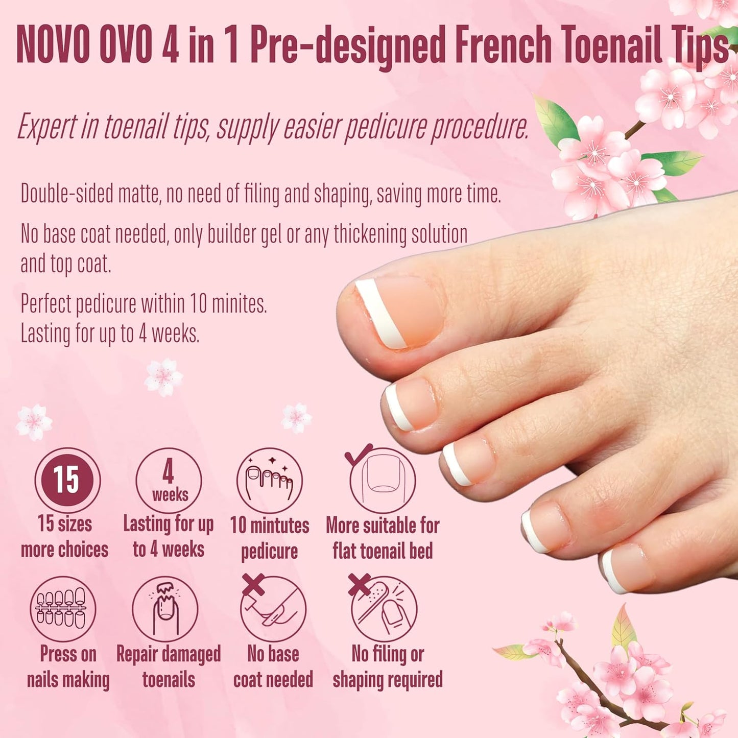 French Tip Toenails Orange Pink