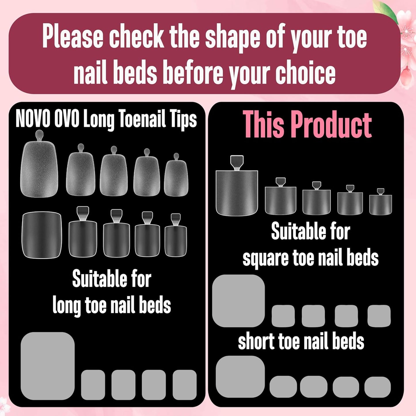 Sharp Square Toe Nail Clear