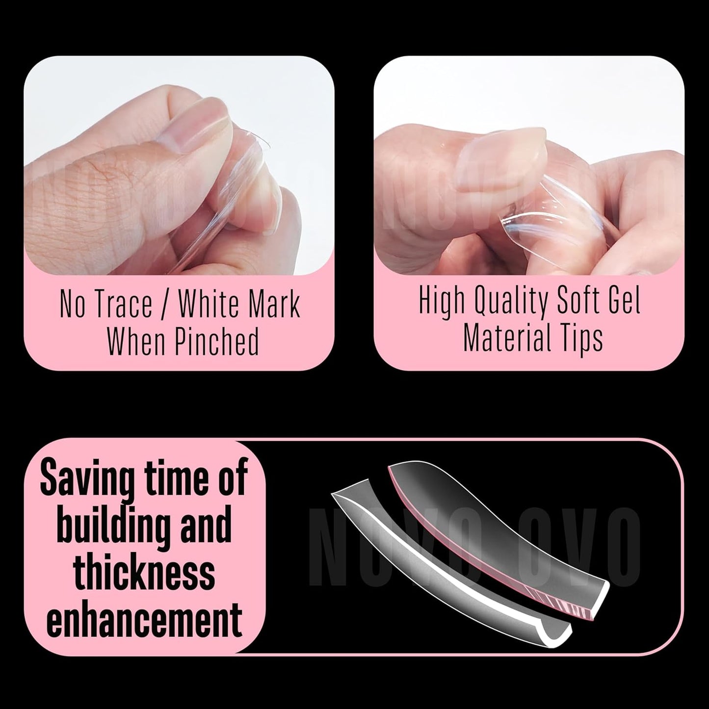 M Curved Square Nail Tip