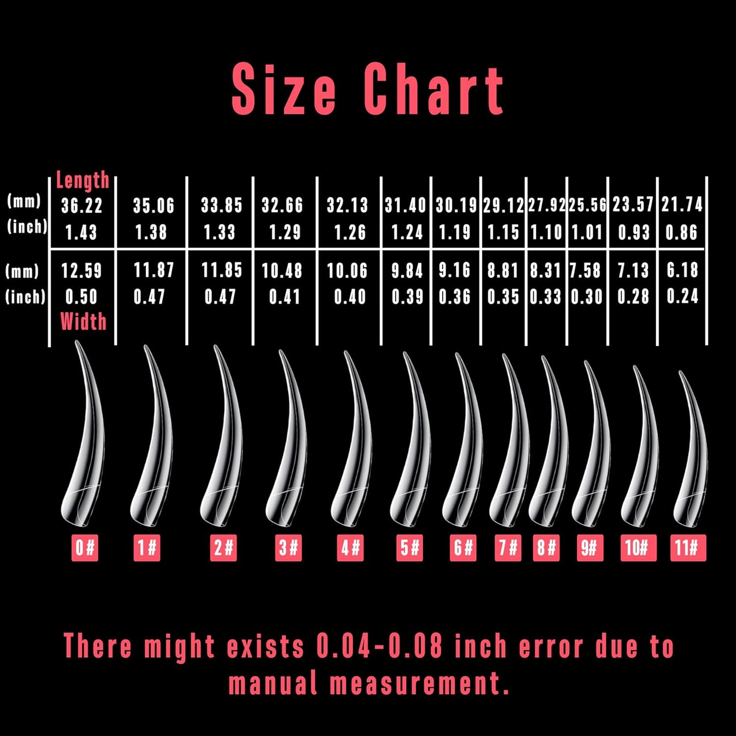 Halloween Long Eagle Claw Clear