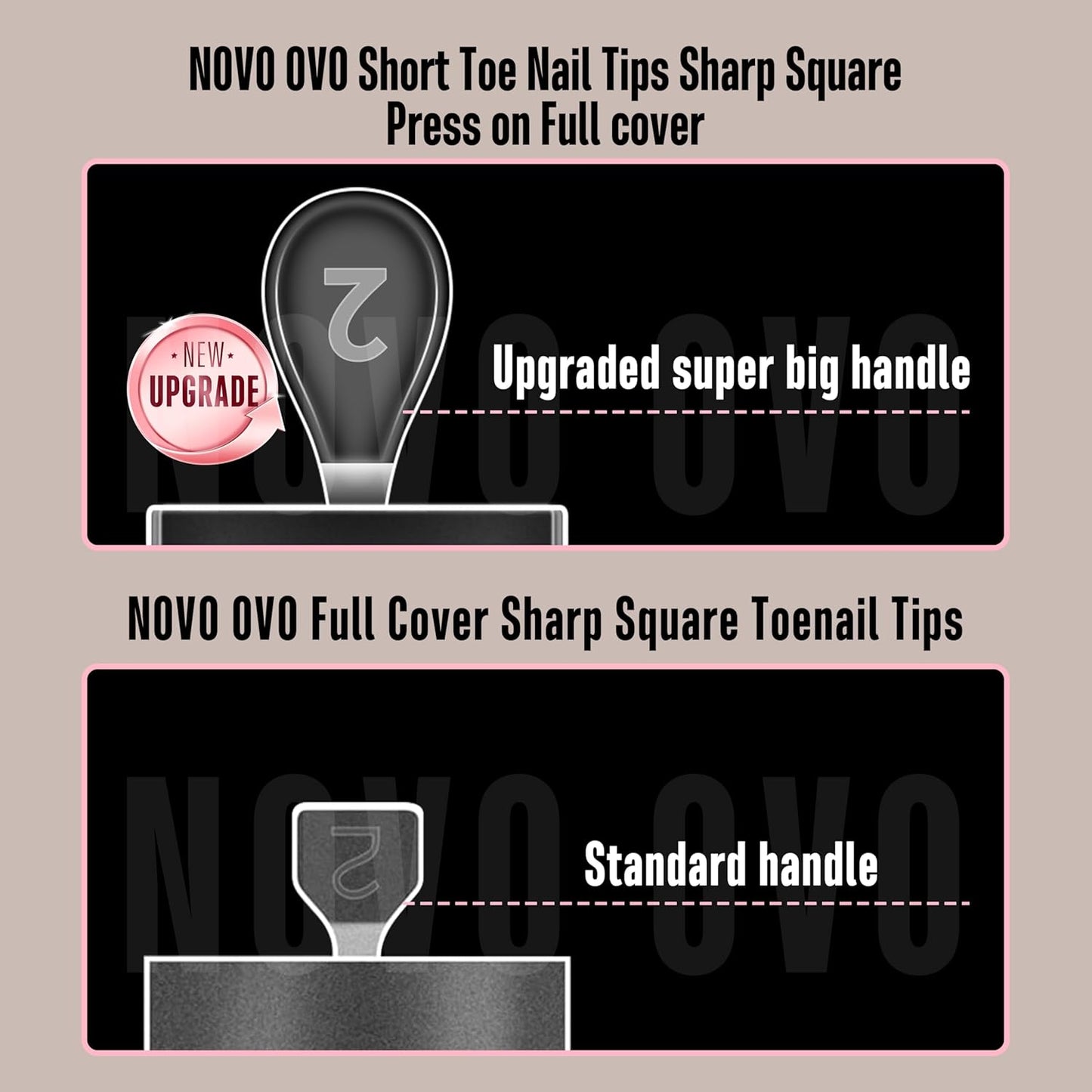 Extra Short Sharp Square Toe Nail Tips