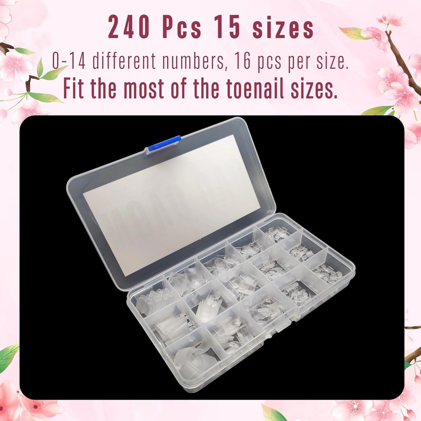 Square Toe Nail Tips Half Cover
