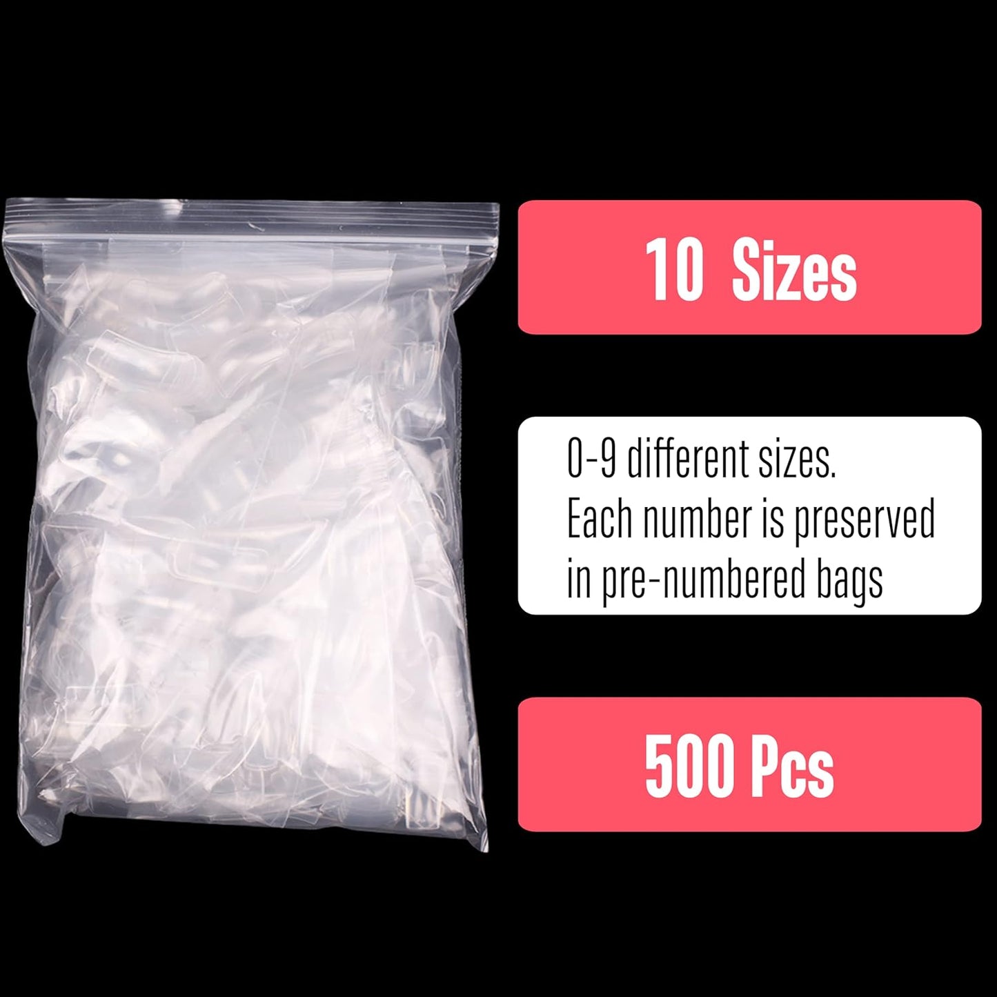 Short Hawk Curved Claw Transparent In Bag
