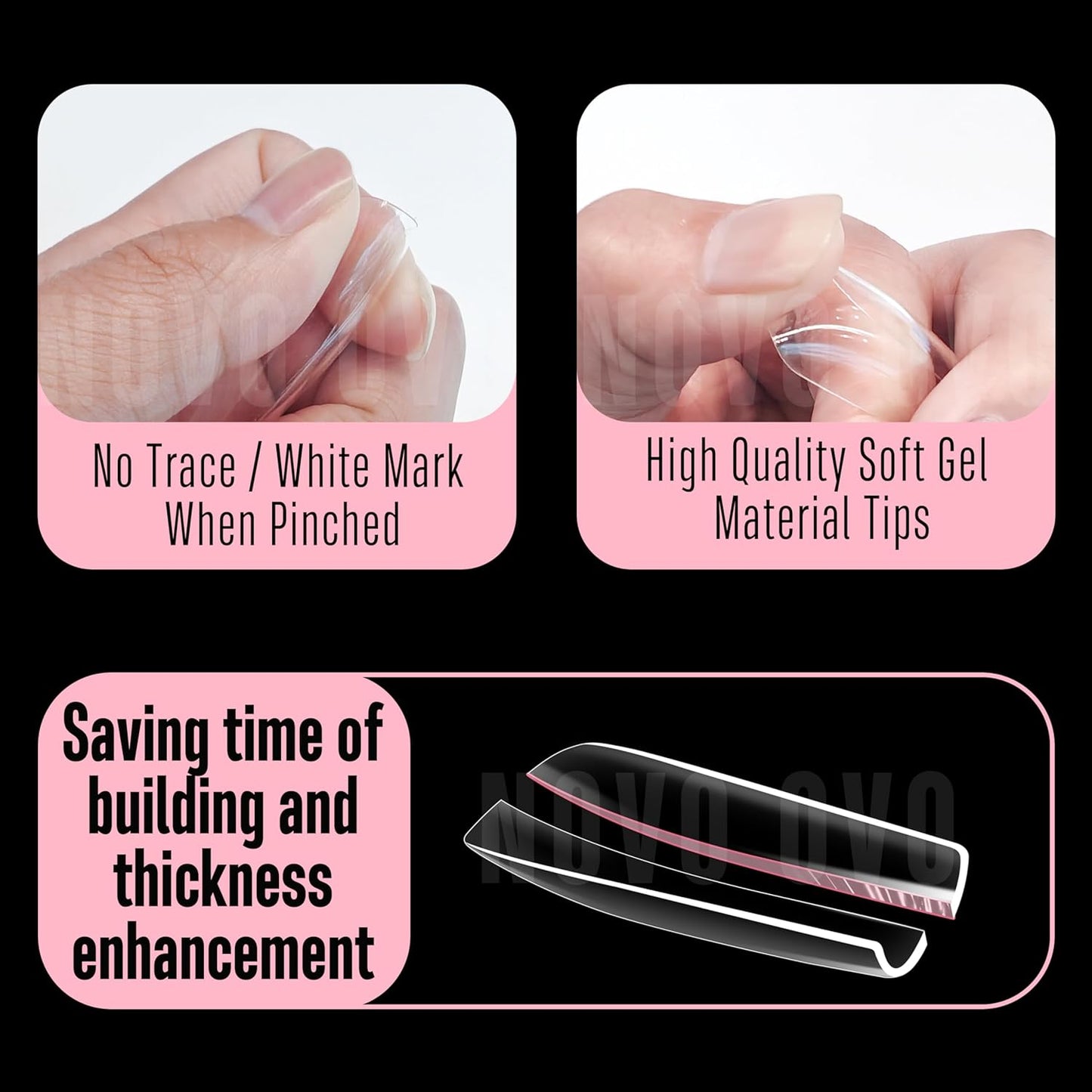 L Sculpted Thick Square Nail Tips