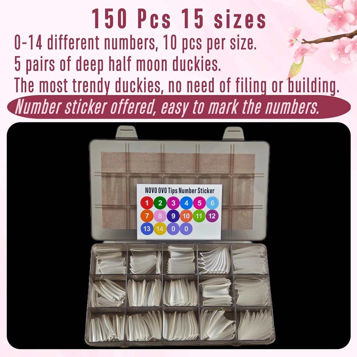 Halloween Duck Nails Medium Extra Thick With Moon Curve