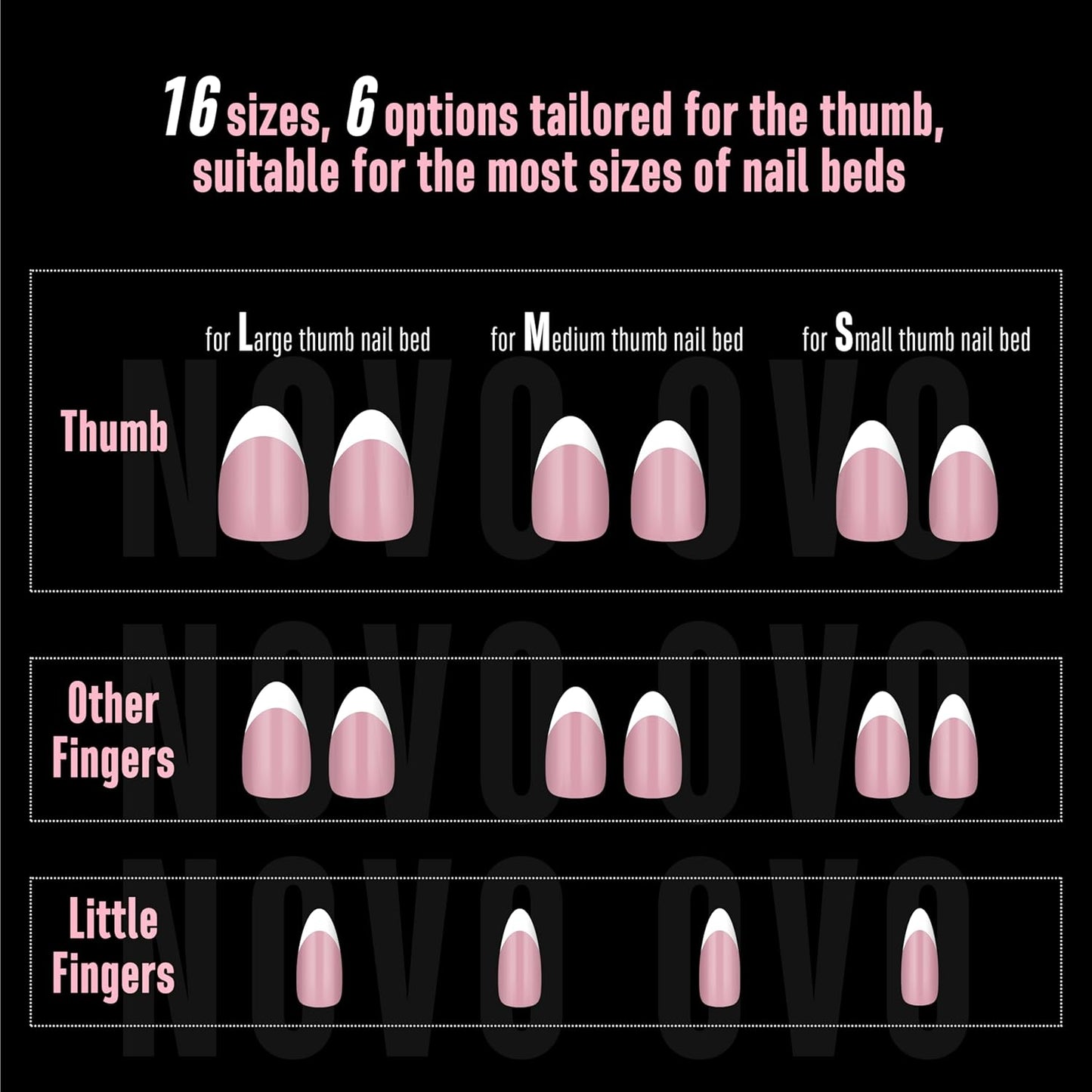 Almond Short White French Tip Berry Pink