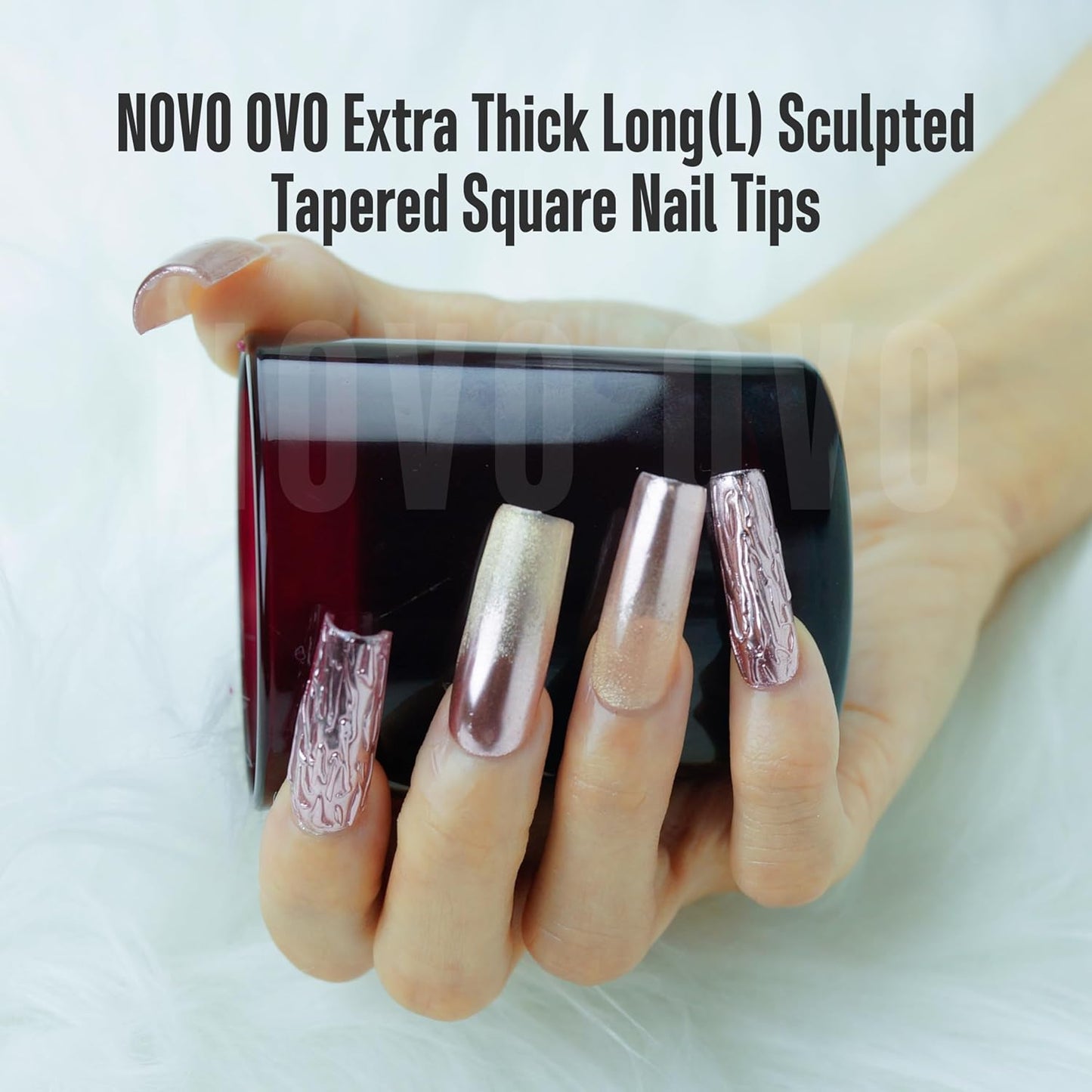 L Sculpted Thick Square Nail Tips