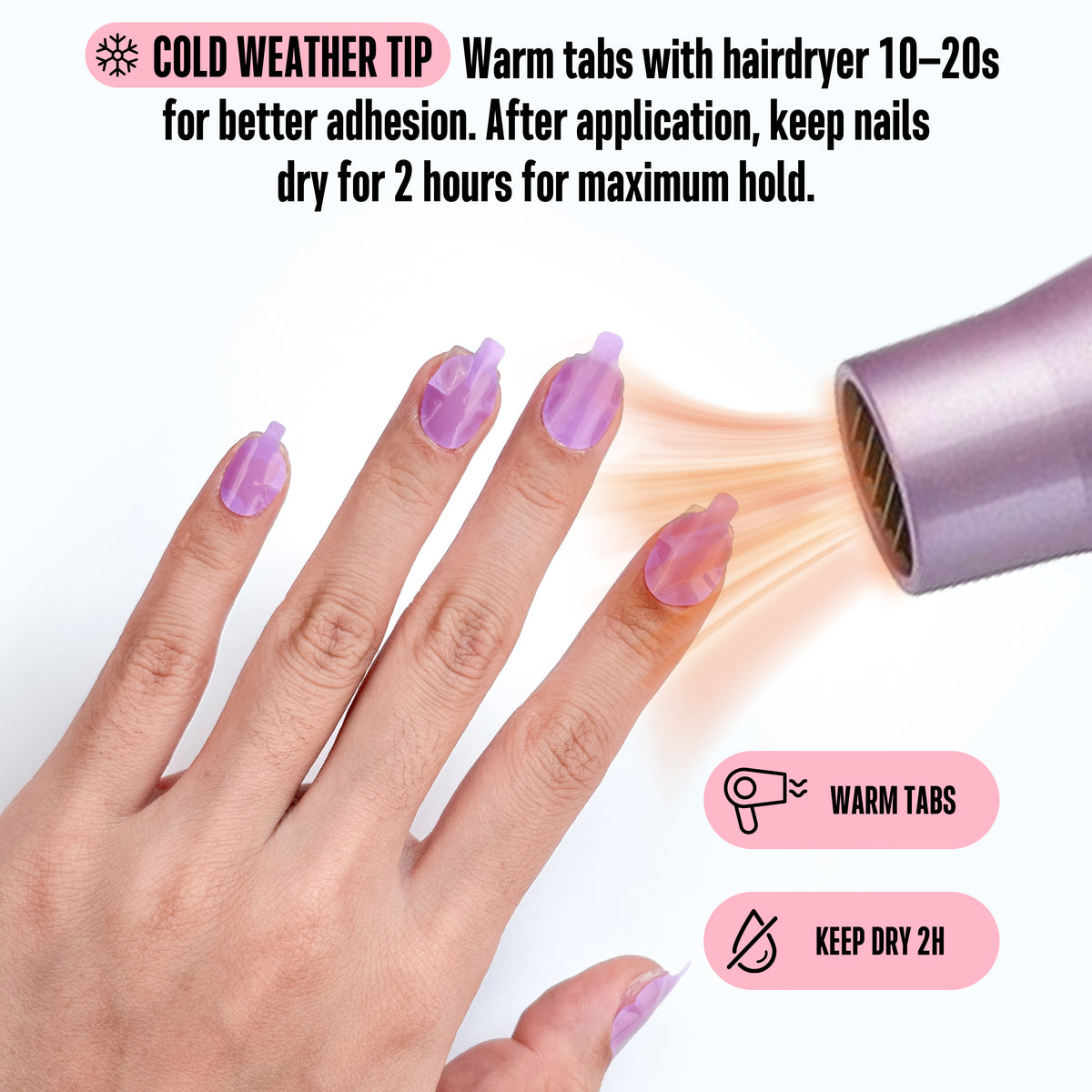 sticky tabs for finger nails 24 sizes