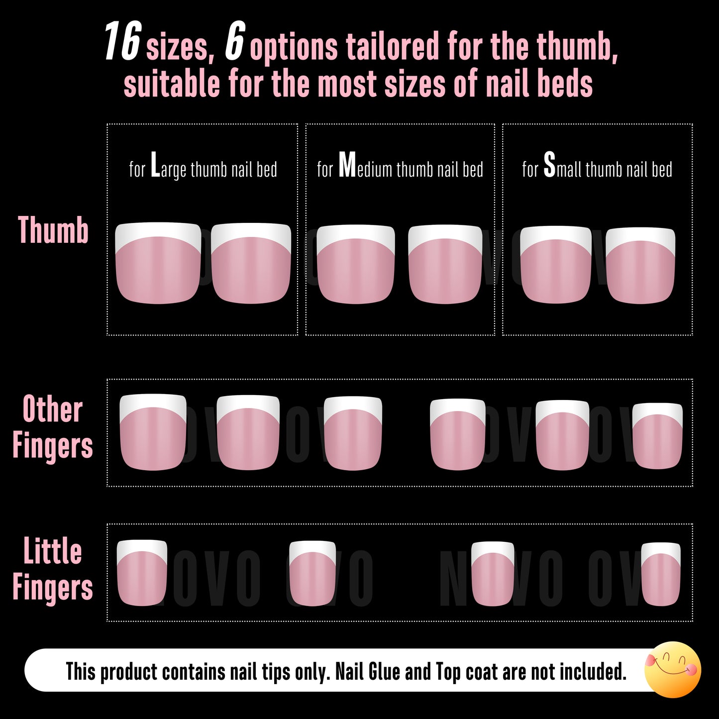 Extra Short Square Round White French Tip BERRY PINK