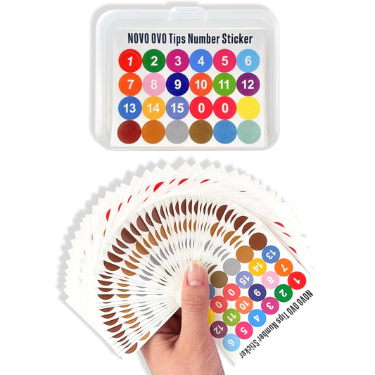 Nail Tips Number Stickers