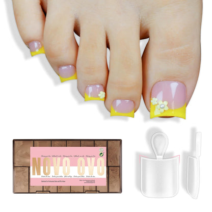 Halloween Short Sharp Square Toe Nail Tips With Moon Curve