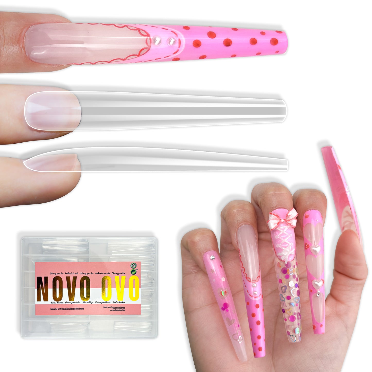 Super Long 4XL Coffin Nail Tips