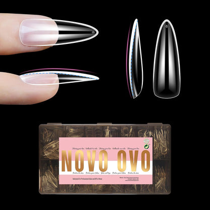 L Natural Thick Almond Nail Tips