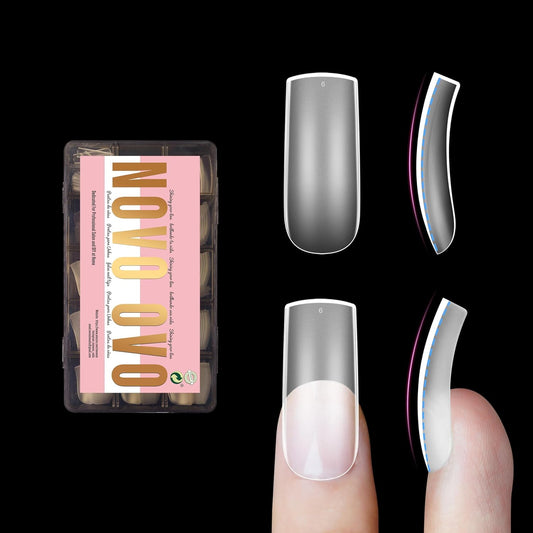 M Curved Square Nail Tip 15 Sizes 240 Pcs