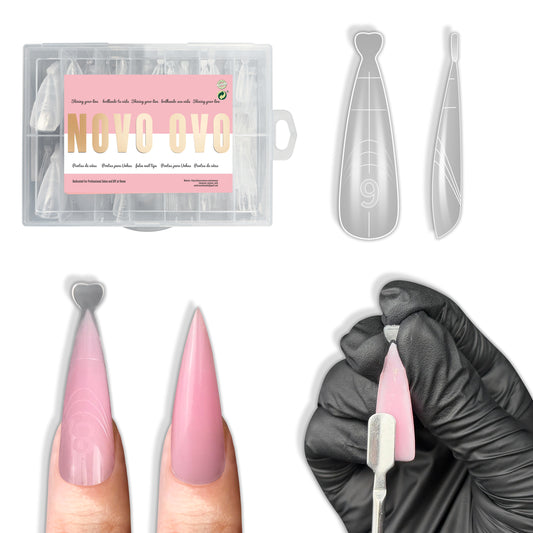 Stiletto Meidum Long Nail Dual Form for Polygel 280