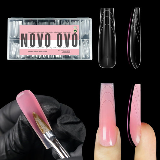Nail Dual Form XXL Tapered Square Sculpted 15 Sizes 150 Pcs