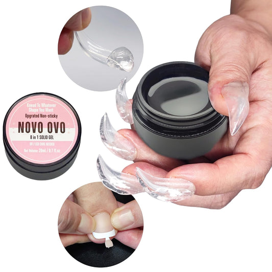 8 in 1 Non-Sticky Solid Nail Gel Glue 20ml