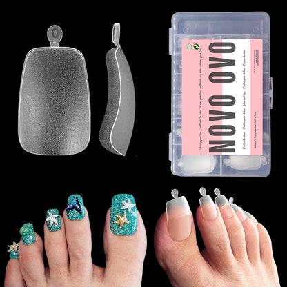 Long Toe Nails Clear