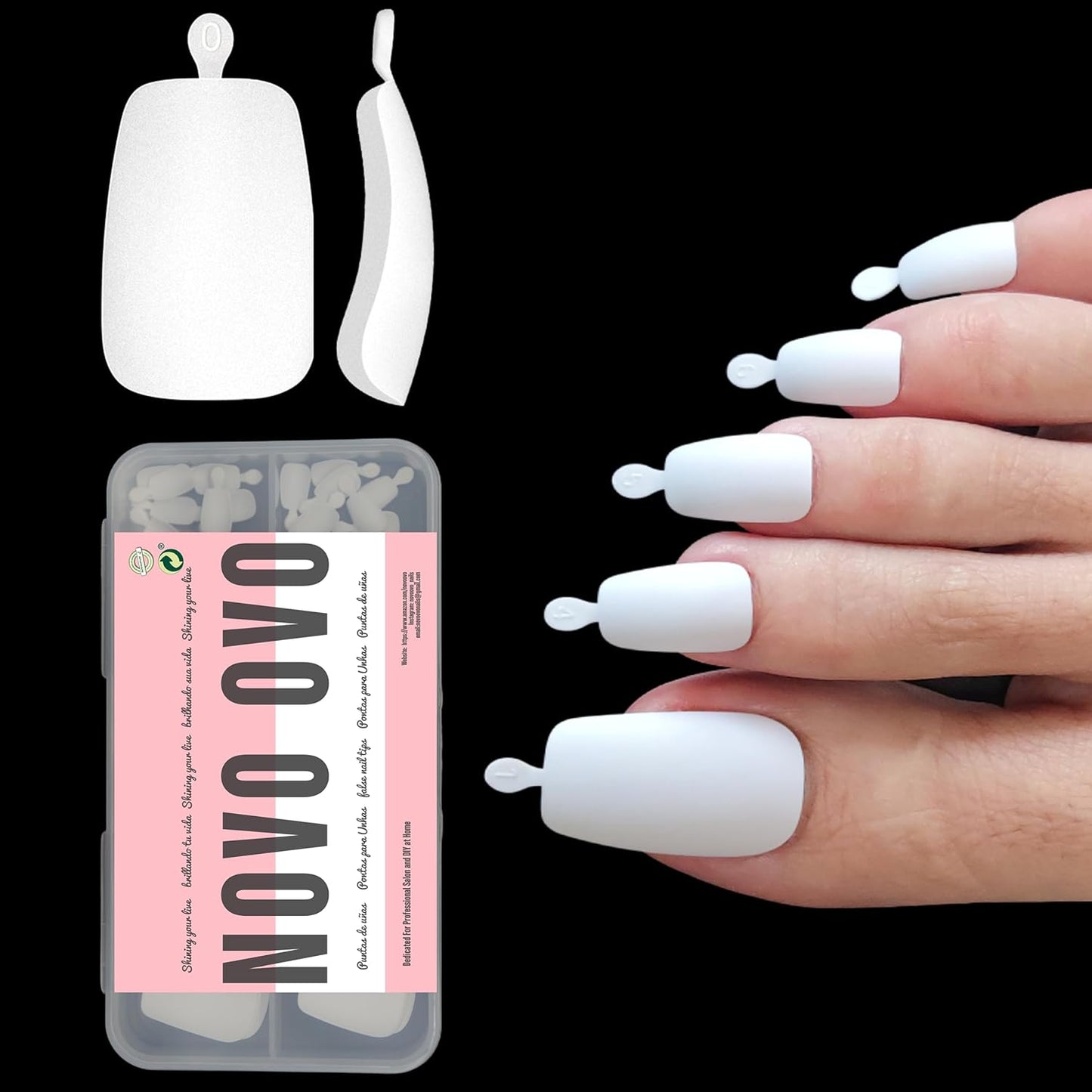 Long Toe Nails White Small Box