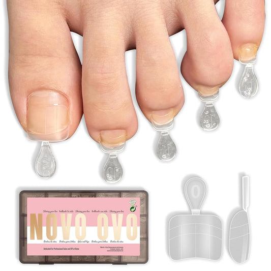 Square Round Toe Nail Tips Half Cover