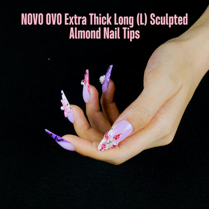 L Sculpted Thick Almond Nail Tips
