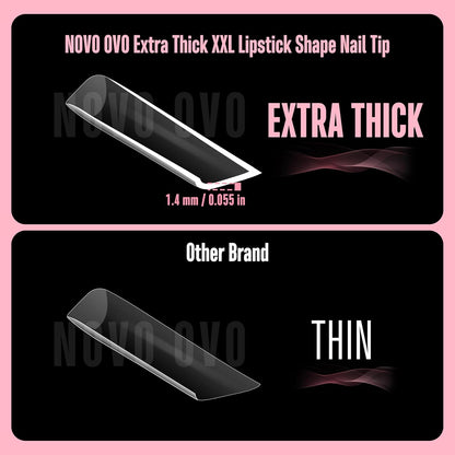 Halloween XXL Lipstick Shape Nail Tip