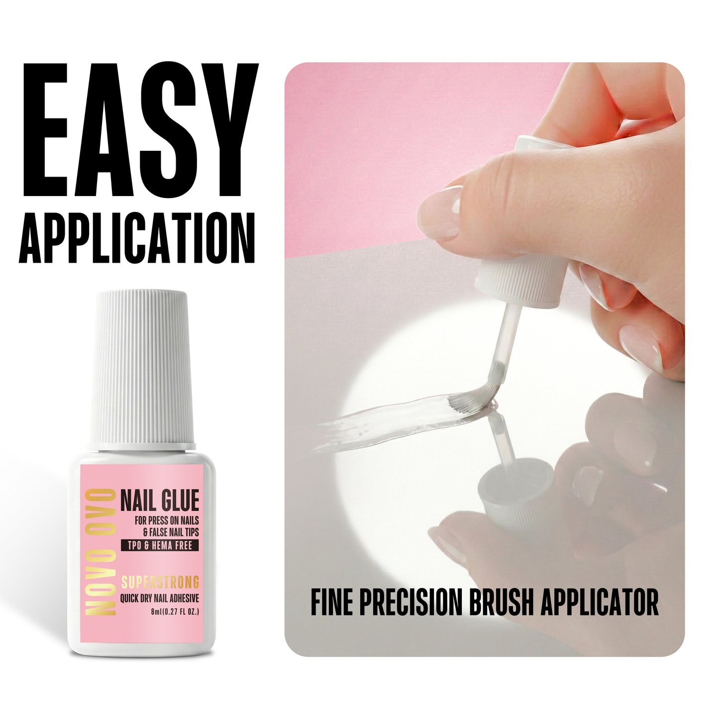 Quick Dry Nail Glue for Press On Nails & False Nail Tips