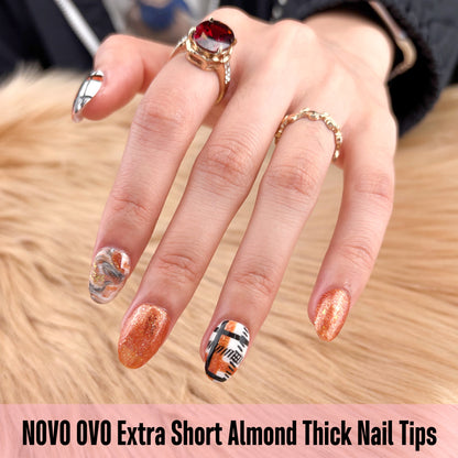 Extra Short Almond Thick Nail Tips