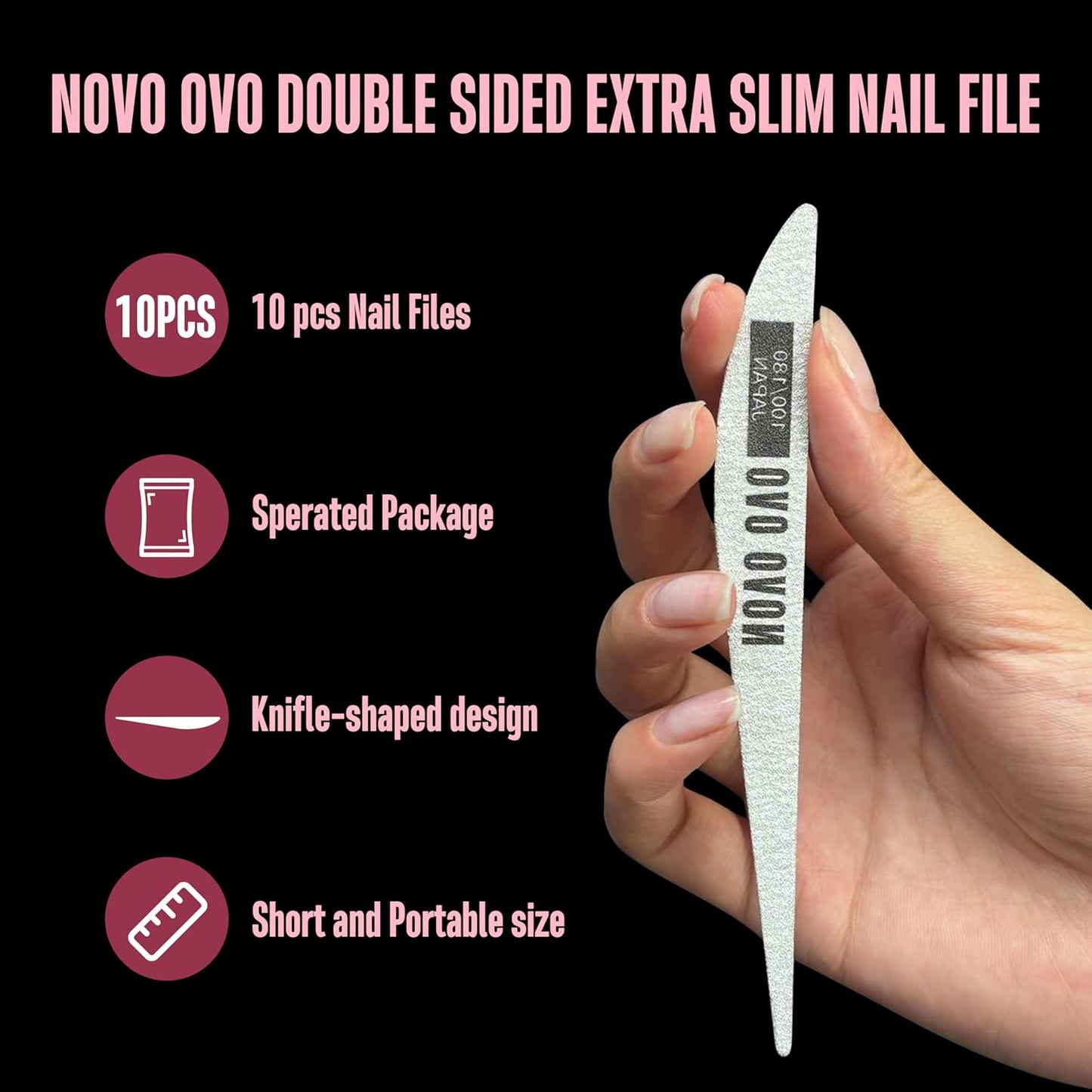Double Sides Slim Nail File