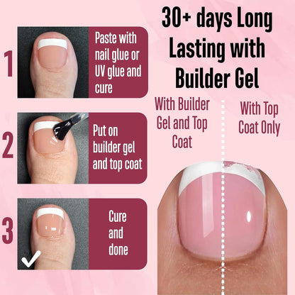 French Tip Toenails Orange Pink