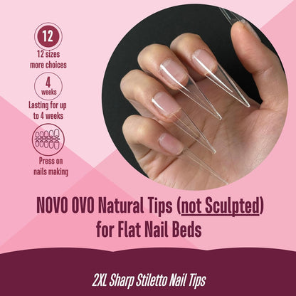 Halloween XXL Straight Sharp Stiletto Nail Tips