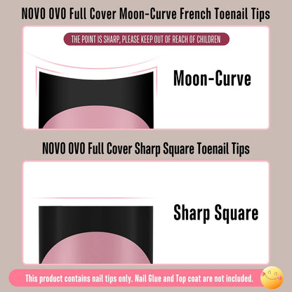 Halloween Black Short Sharp Square Toe Nail Tips with Moon Curve Black French Tip Berry Pink