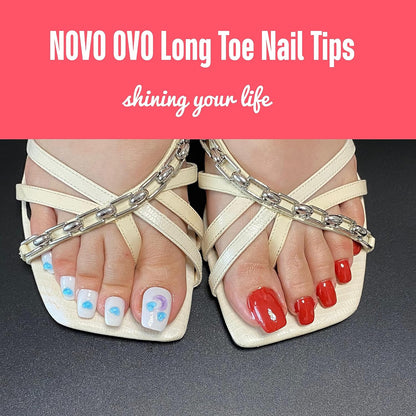 Long Toe Nails Clear Small Box