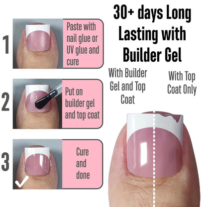 Halloween Black Sharp Square Toe Nail Black French Tips