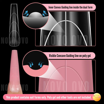 Nail Dual Form XXL Tapered Square Natural