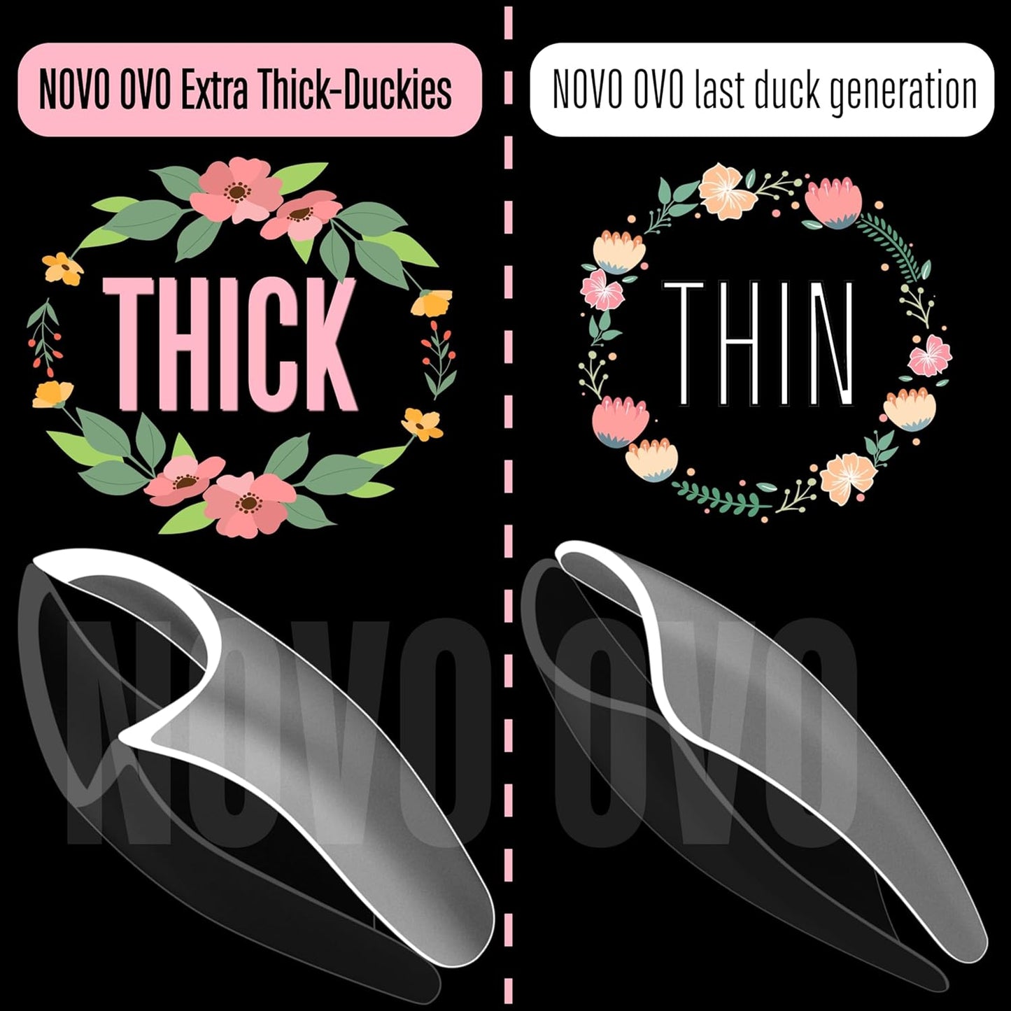 Halloween Extra Thick Duck Nails Medium With Moon Curve