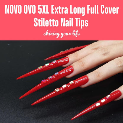 Super Long Stiletto 120 Pcs 12 Size