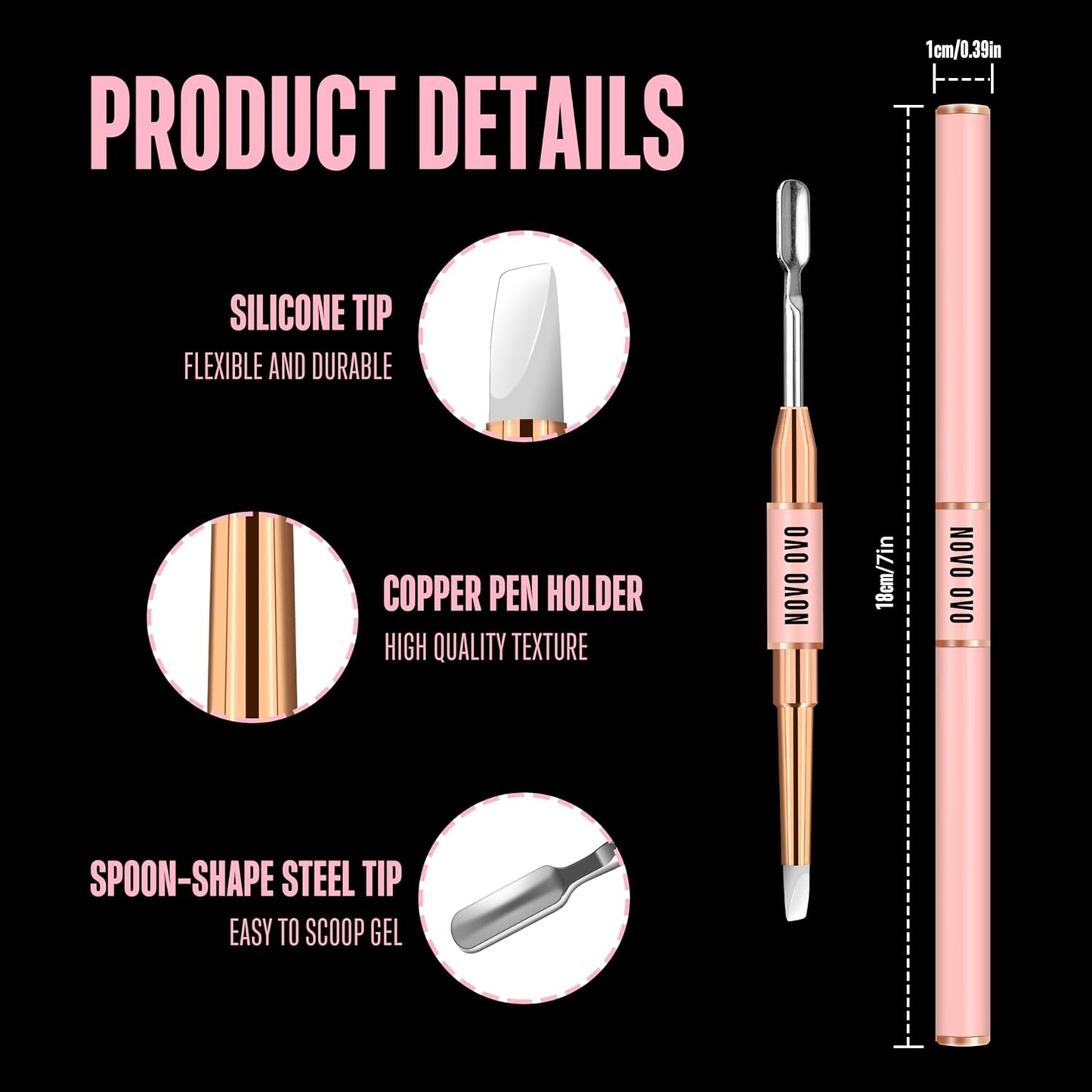 Double End Multiple Use Nail Pen