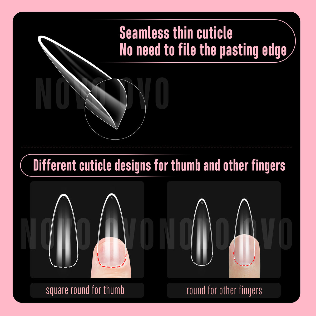 L Sculpted Thick Almond Nail Tips