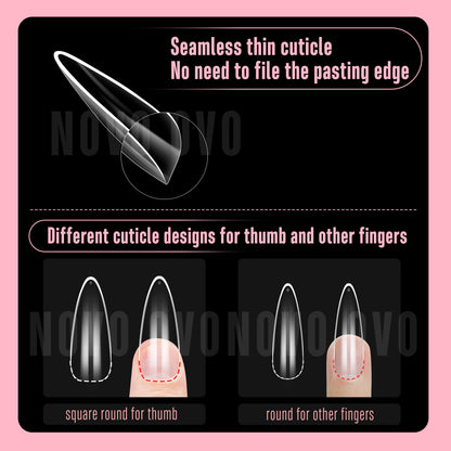 L Sculpted Thick Almond Nail Tips