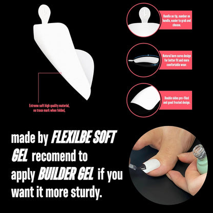Long Toe Nails White Small Box