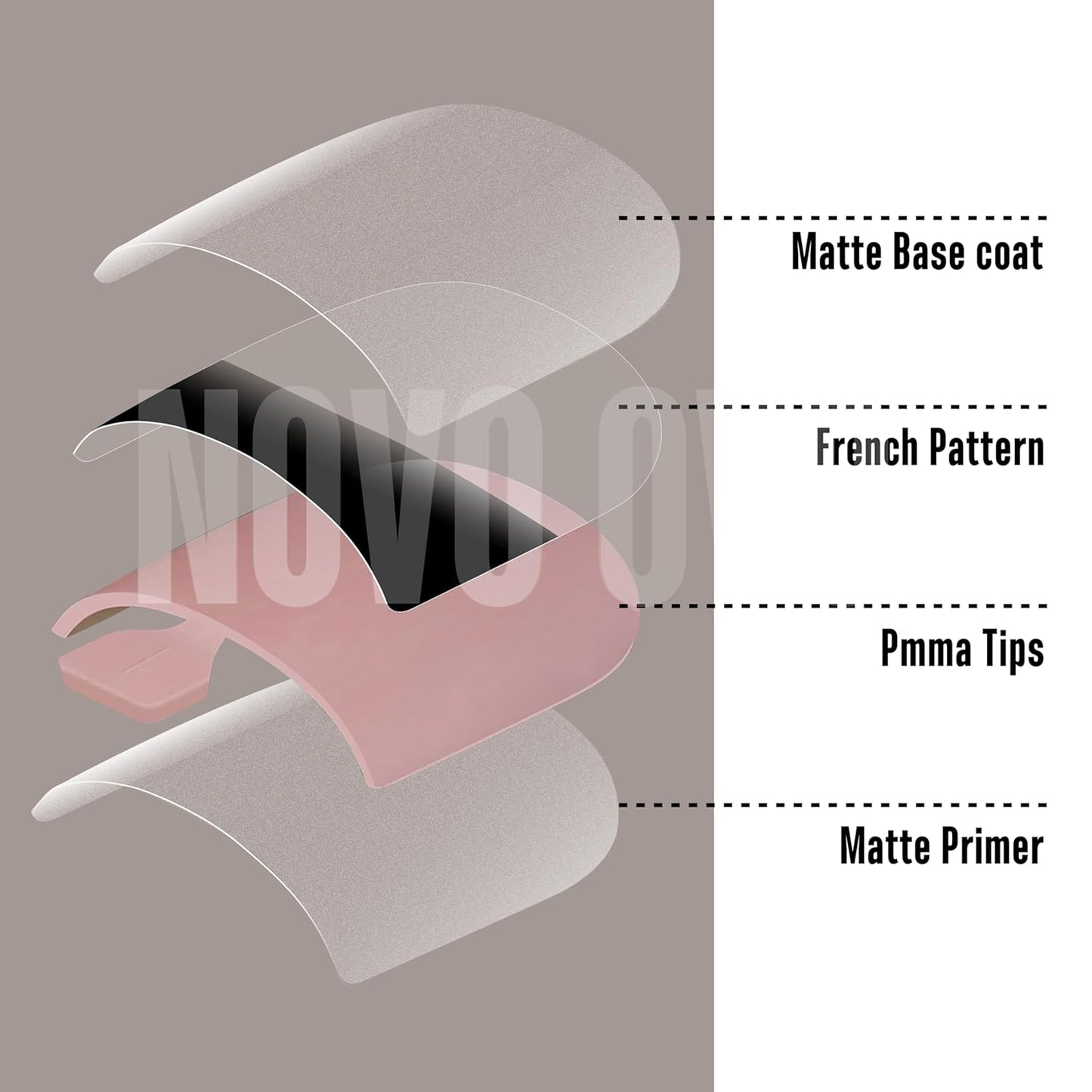 Halloween Black Sharp Square Toe Nail Black French Tips Baby Pink
