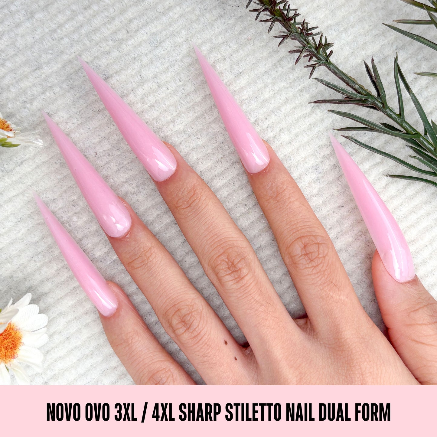 Stiletto XXXXL XXXL Nail Dual Form for Polygel 70
