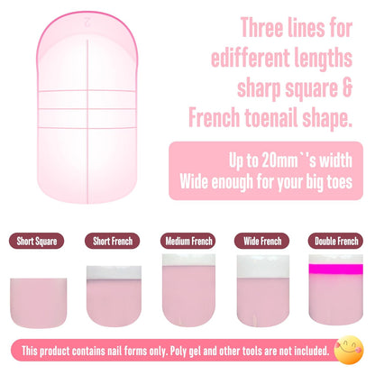 Toe Nail Dual Form Pink