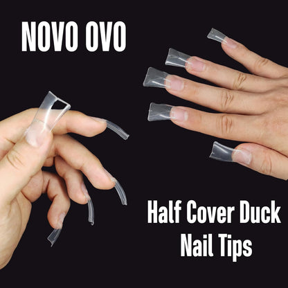 Half Cover Duck Nails Transparent In Bag